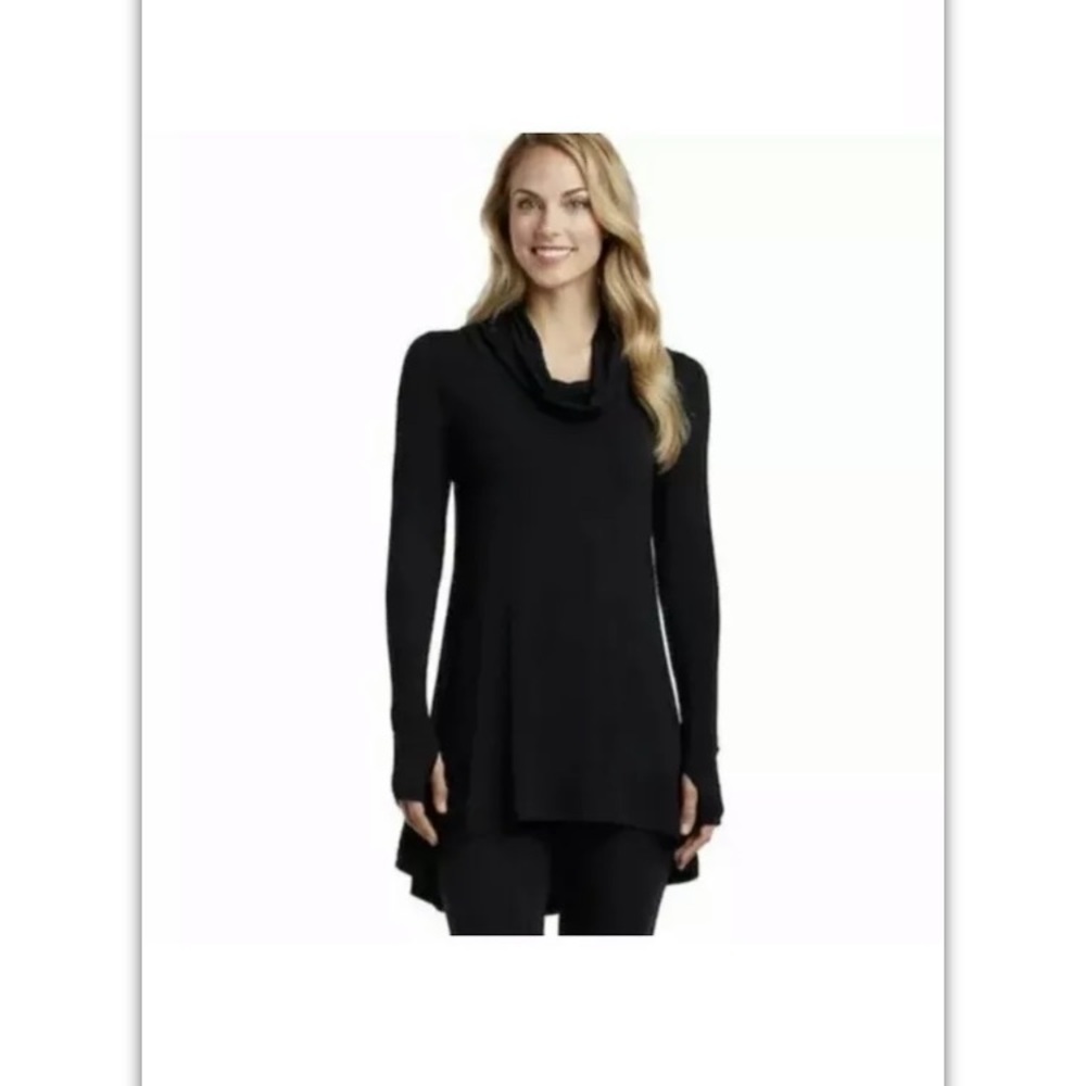 New without Tag Cuddl Duds Womens Black Soft wear Cowl nec…